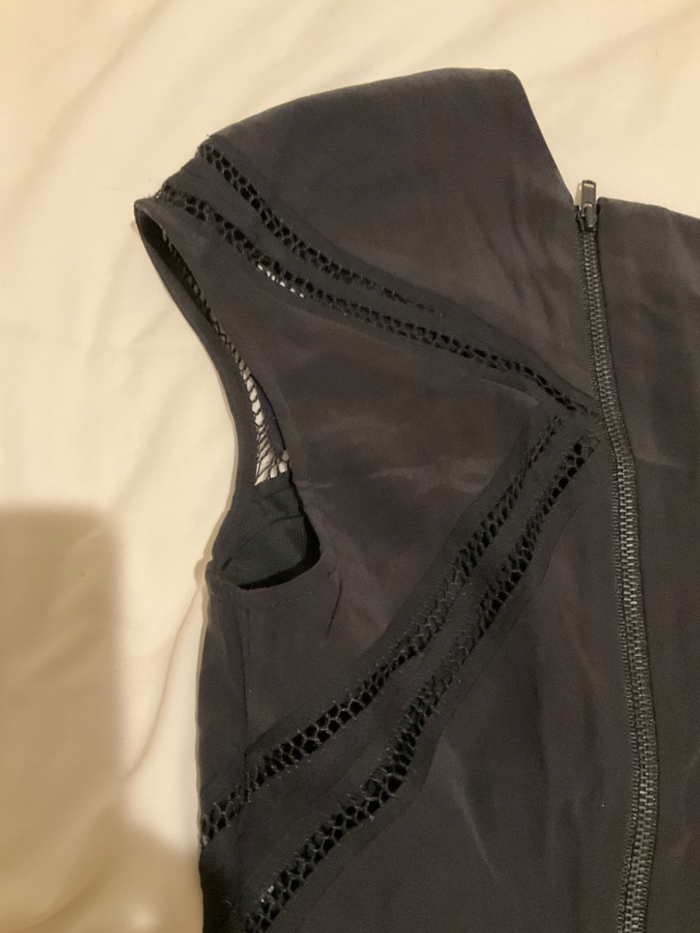 HELMUT LANG size 2 SILK mini dress black - Picture 13 of 16